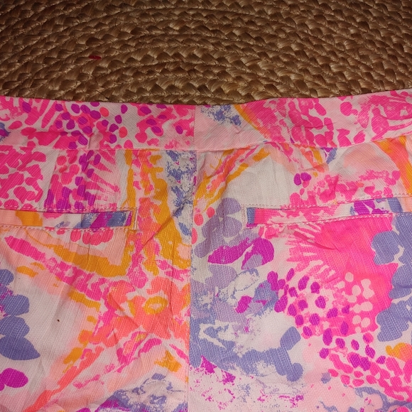 Lilly Pulitzer Buttercup shorts Paradise pink bohemian Sz.2 - Picture 4 of 9